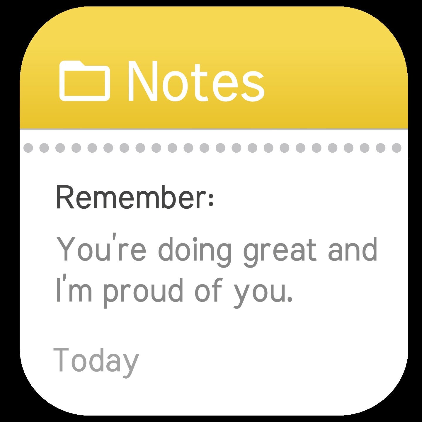 You’re doing great and I’m proud of you. - mental health sticker, affirmation, positive, motivational, cute sticker, funny, happy