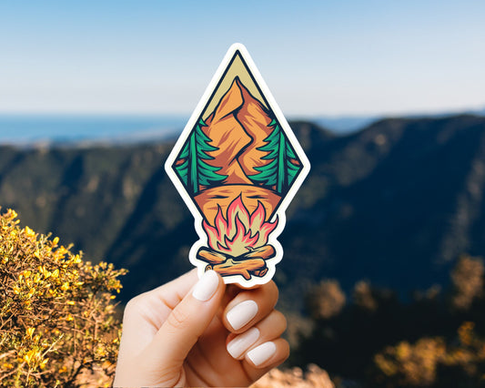 Adventure Awaits: Outdoor & Camping Nature Sticker - Explore, Wanderlust, Nature Lover Decal, Nature Sticker for Outdoors lovers good vibes