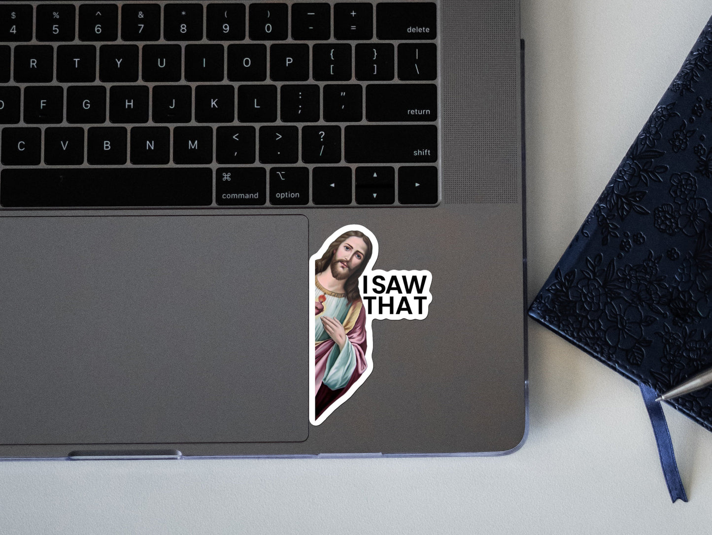 Jesus I Saw That Sticker - Waterproof - Funny Gifts - Stickers for Water Bottle - Stickers for Laptop - Funny Sticker - Meme Sticker