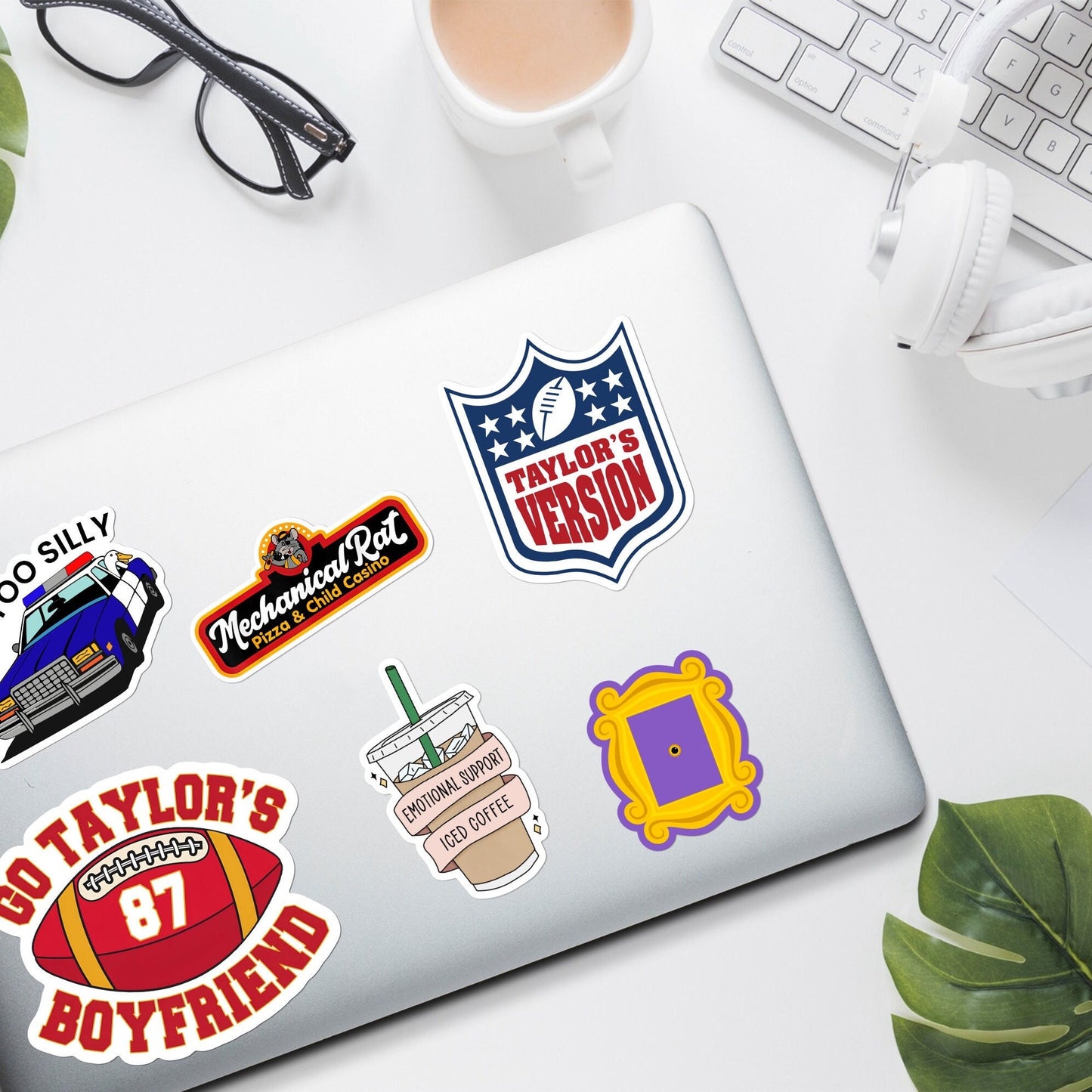 Taylor’s Version NFL Mock Logo Sticker | Go Taylor’s Boyfriend Sticker, funny, for laptop, Stanley water bottle, unique gifts, weatherproof