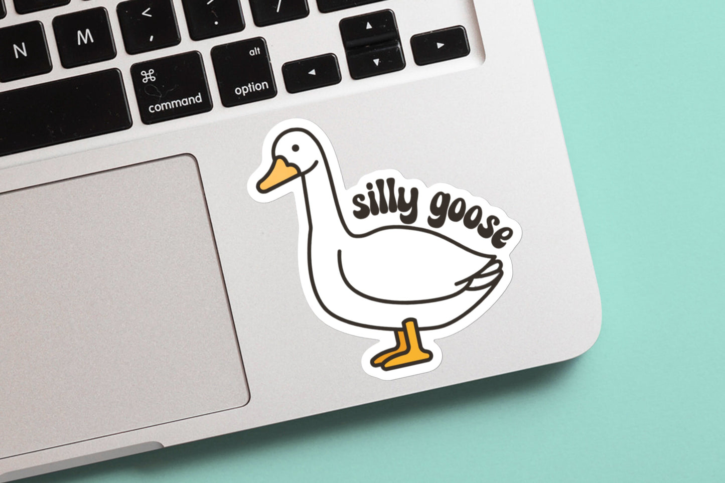 Silly Goose Sticker | Silly Goose, Silly Goose Sticker, funny meme vinyl sticker for laptop, Stanley, hardhat, skateboard, notebook