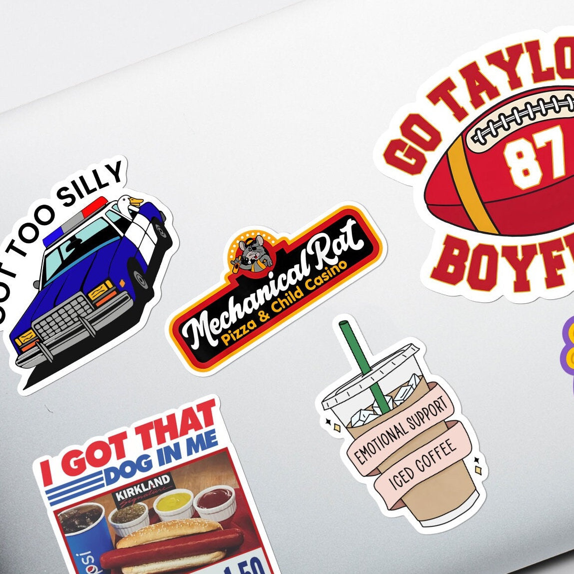 Mechanical Rat Pizza & Child Casino Meme Sticker | Chuck E Cheese for Laptop, Water Bottle, Phone, Vinyl Sticker, Weatherproof, Vinyl