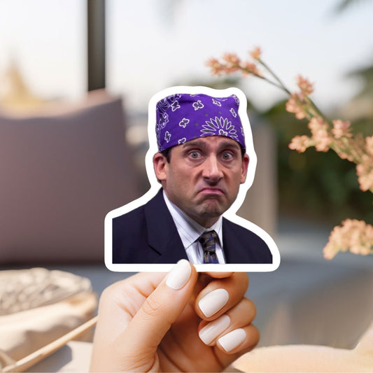 Prison Mike Sticker | The Office Sticker, funny Sticker, Meme Sticker, funny Stickers, Water bottle Stickers, Computer Stickers, vinyl decal