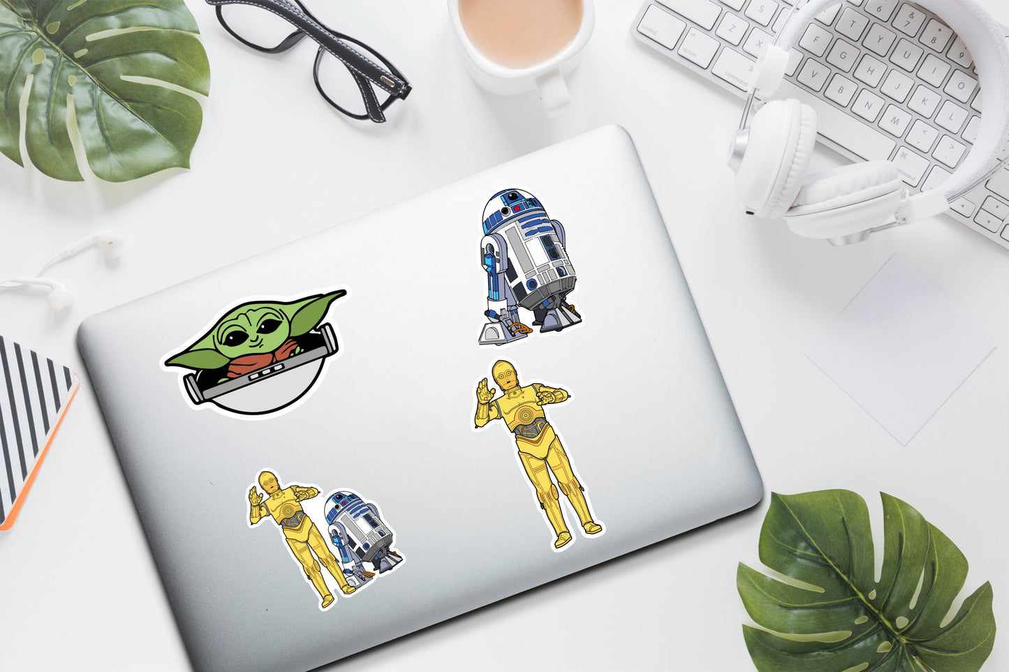 Star Wars Droid Sticker | Star Wars R2D2 Droid Sticker | Star Wars Sticker | Cartoon Droid | Party Favor Star Wars Gift