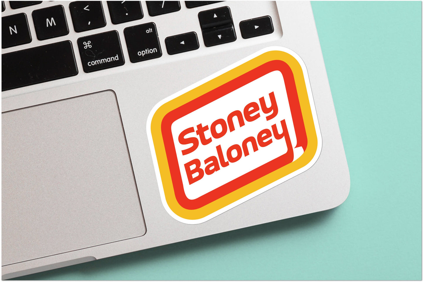 Stoney Baloney Stoner Sticker - Funny play on the famous hotdog, vinyl sticker, weatherproof, stoner, high times, decal for laptop, Stanley