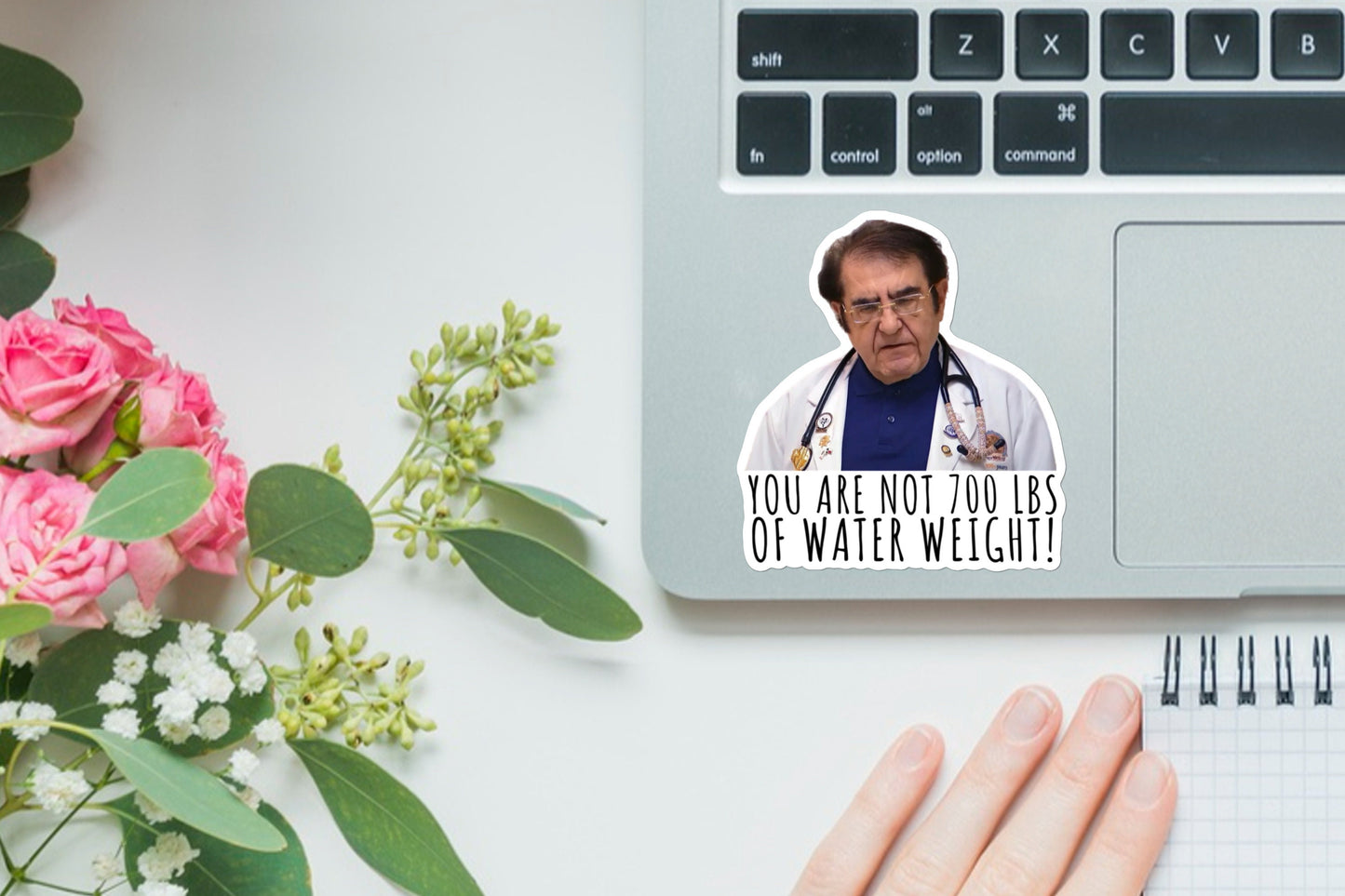 Dr. Now You’re Not 700lbs of Water Weight Sticker Or Magnet | Vinyl Sticker for Laptop, Stanley, Water Bottle, Dr Nowzaradan 600 lb life