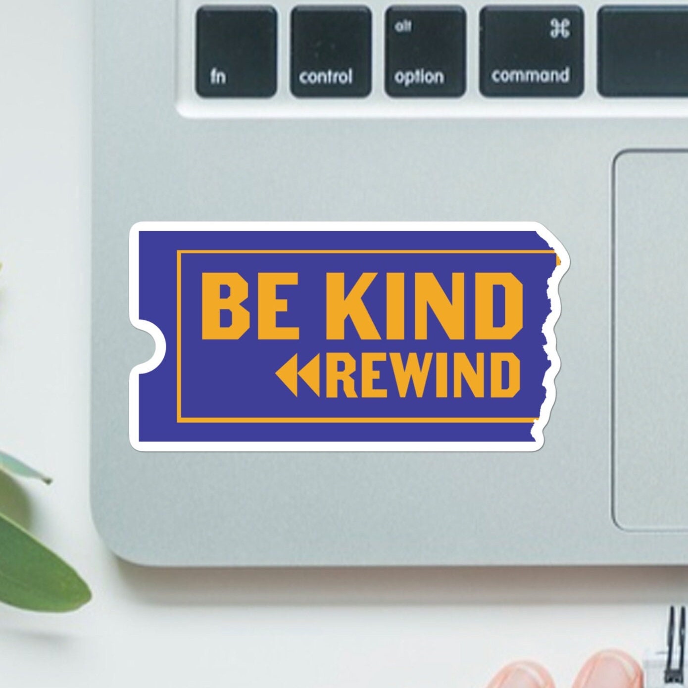 Be Kind Rewind Blockbuster Theme Sticker - Nostaglic, 80’s and 90’s kids, water bottle, laptop, vinyl, weatherproof, meme sticker, nostalgia