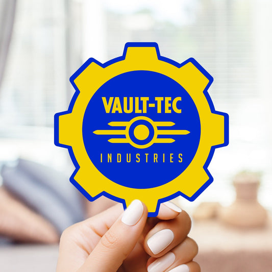 Vault-Tec Logo - Vault-Tec Industries, Vault-Dweller, Gamer Nerd, Gifts for him and her, for Water Bottle, Laptop, Cellphone Case