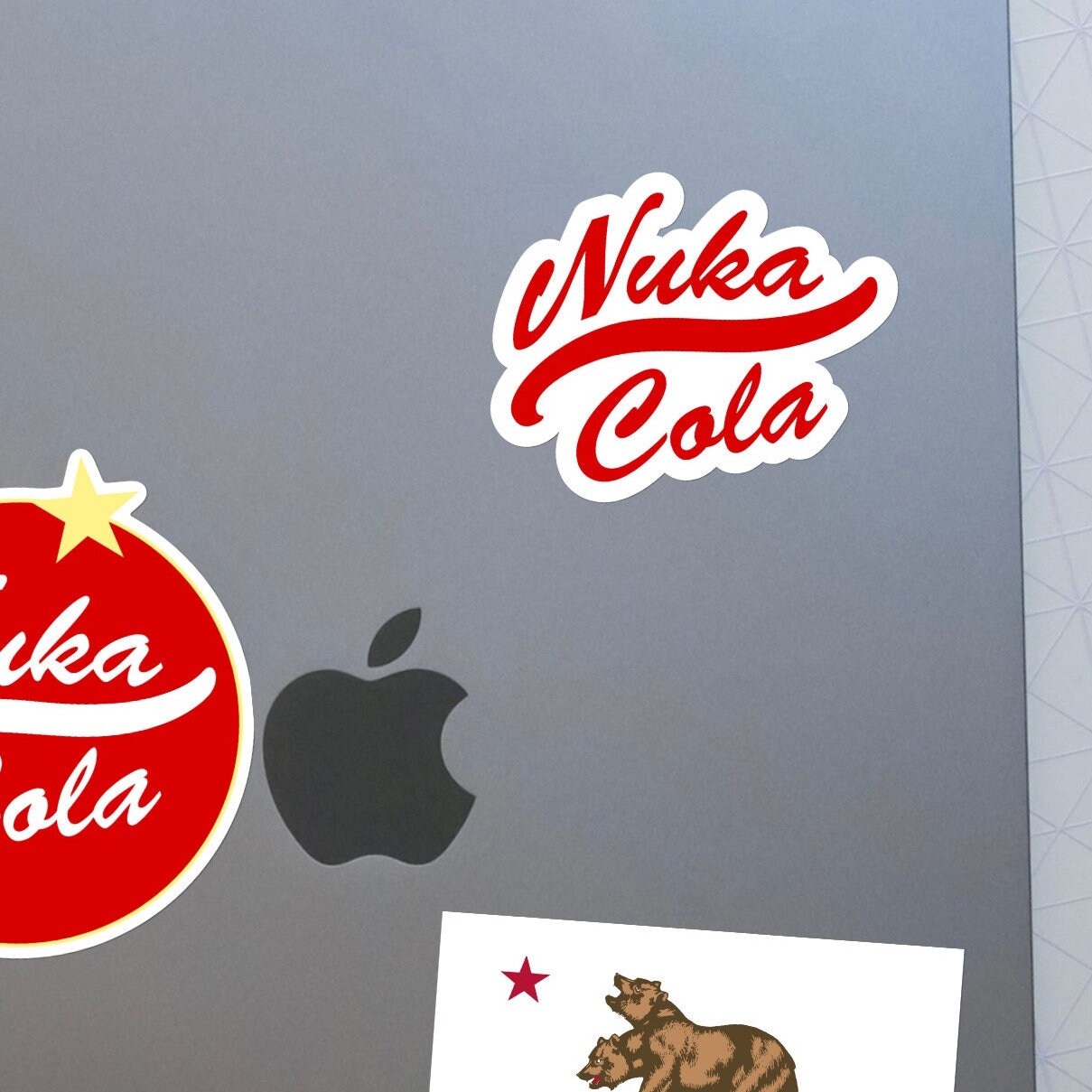 Nuka Cola Sticker - For Gamers, Gifts for him and her, for Laptop, Water Bottle, Skateboard, CellPhone, Vault Dwellers, Wasteland