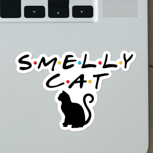 Friends Smelly Cat Sticker - Funny Sticker for Friends Fans - Phoebe Sticker, for Laptop, Cases, Water Bottle, HydroFlask, Gift for Him Her