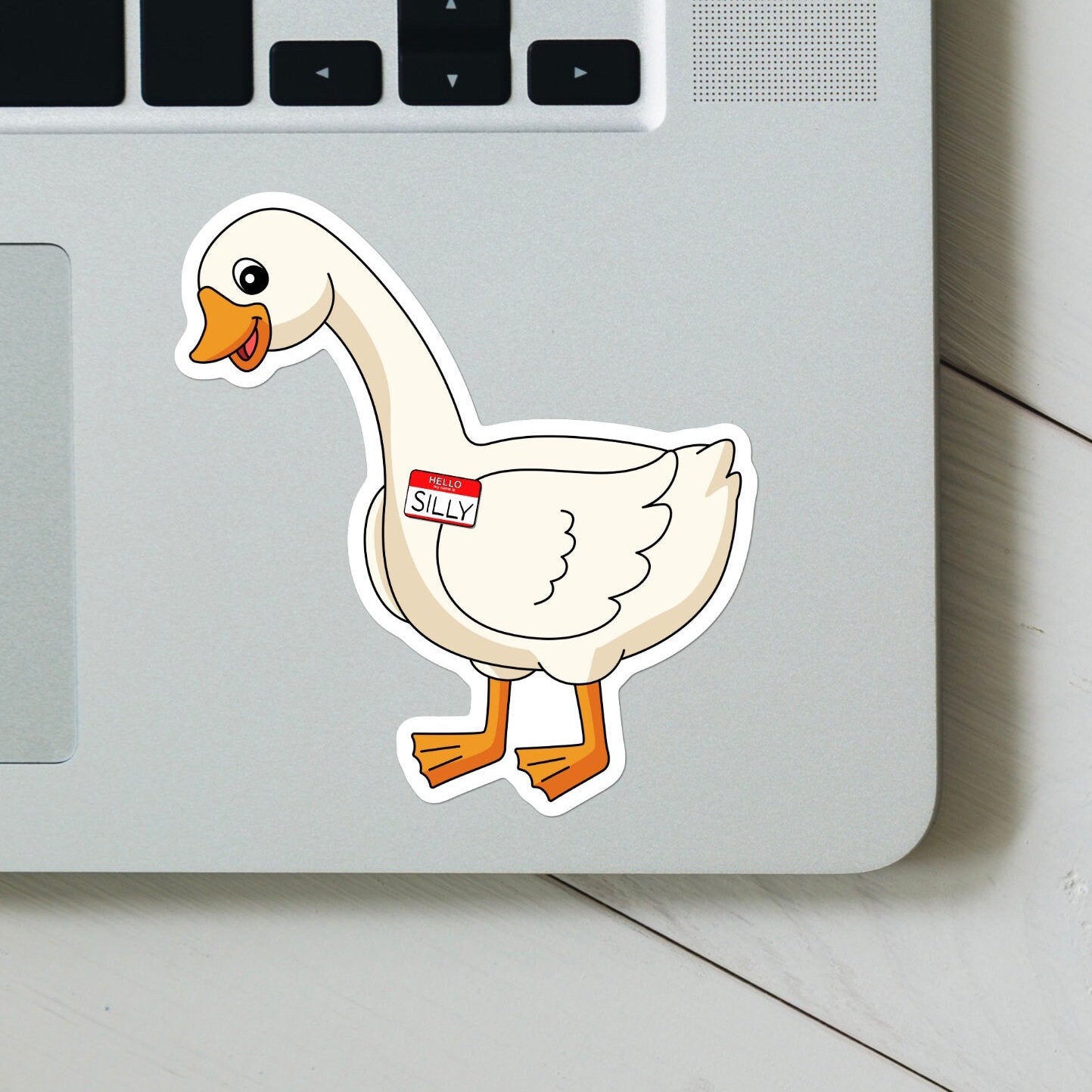 Silly Goose Sticker | Got Too Silly, Silly Goose Sticker, funny meme vinyl sticker for laptop, Stanley, hardhat, skateboard, car, notebook