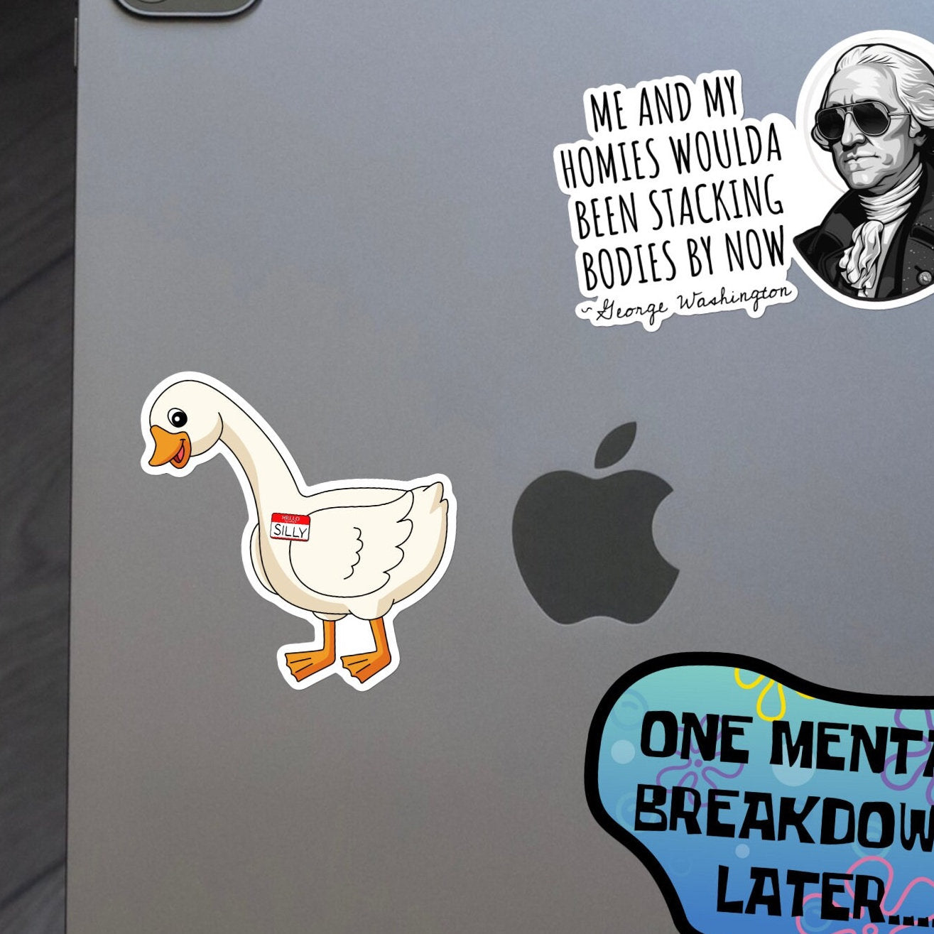 Silly Goose Sticker | Got Too Silly, Silly Goose Sticker, funny meme vinyl sticker for laptop, Stanley, hardhat, skateboard, car, notebook