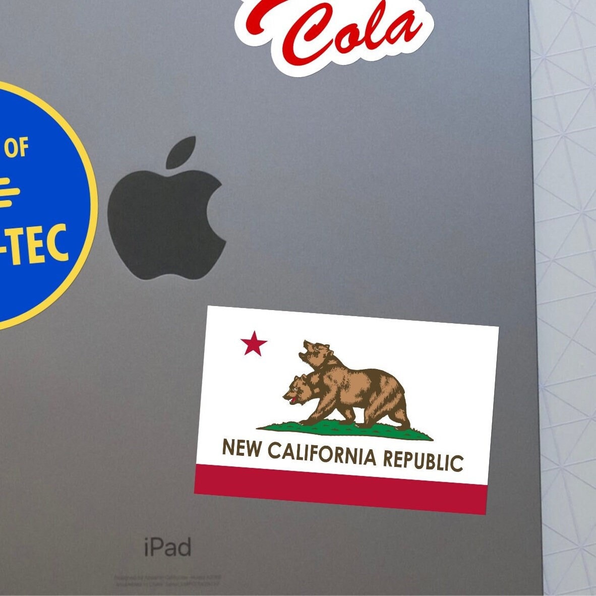 The new california republic flag ncr sticker - ncr, wasteland, for laptop, water bottle, haydroflask. gamer fans, gamer nerds, unique gift