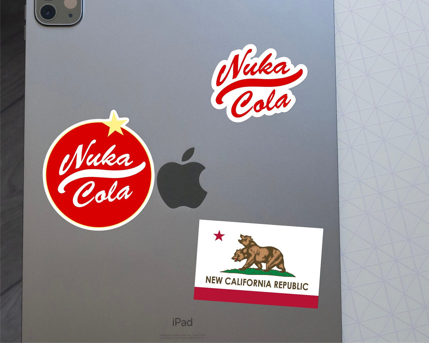 The new california republic flag ncr sticker - ncr, wasteland, for laptop, water bottle, haydroflask. gamer fans, gamer nerds, unique gift