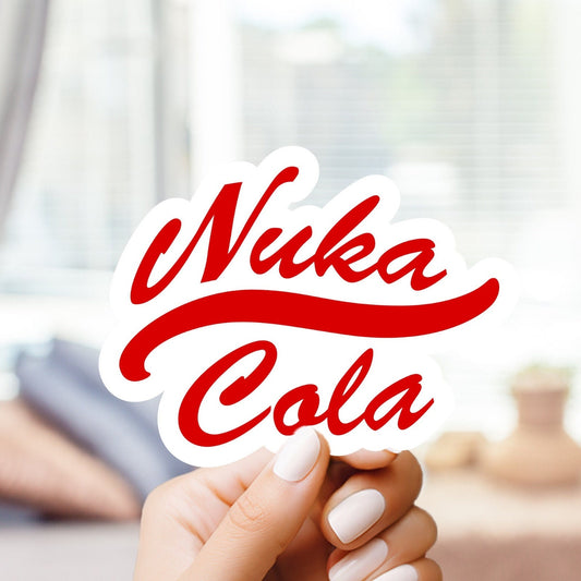 Nuka Cola Sticker - For Gamers, Gifts for him and her, for Laptop, Water Bottle, Skateboard, CellPhone, Vault Dwellers, Wasteland