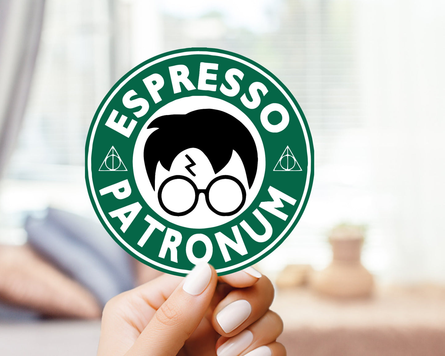 Espresso Petronum Sticker - Hogsmeade Sticker, Funny Sticker, for Laptop, Cellphone Case, Water Bottle, Hydroflask, Stanley