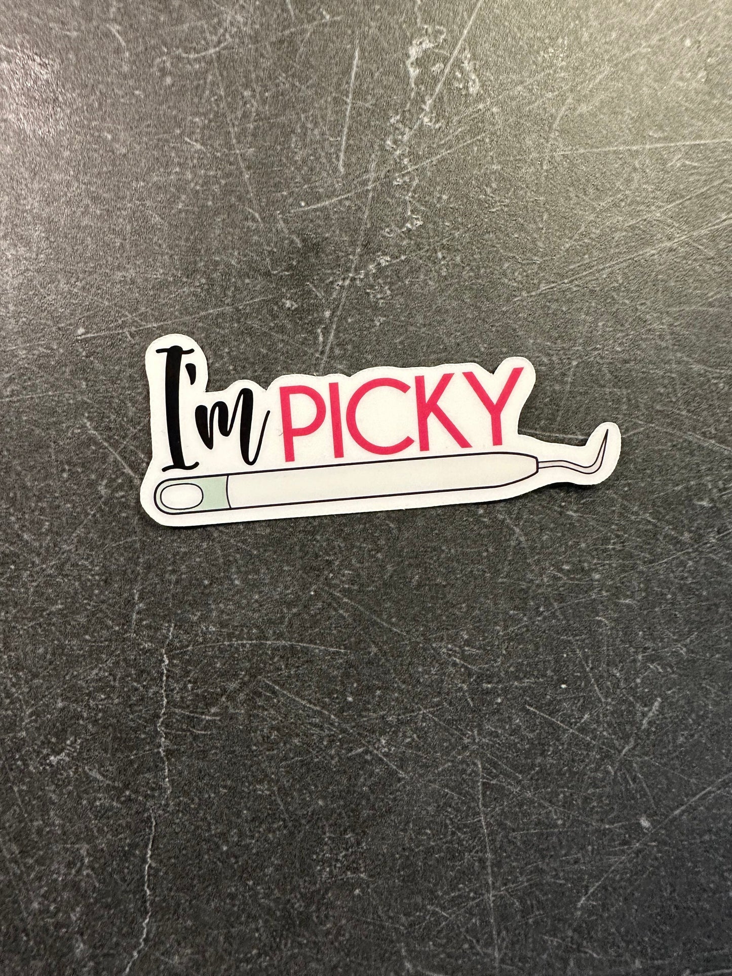 I’m picky cricut tool sticker for crafters, vinyl sticker, custom handmade, craft sticker, sets, weatherproof, laminated.