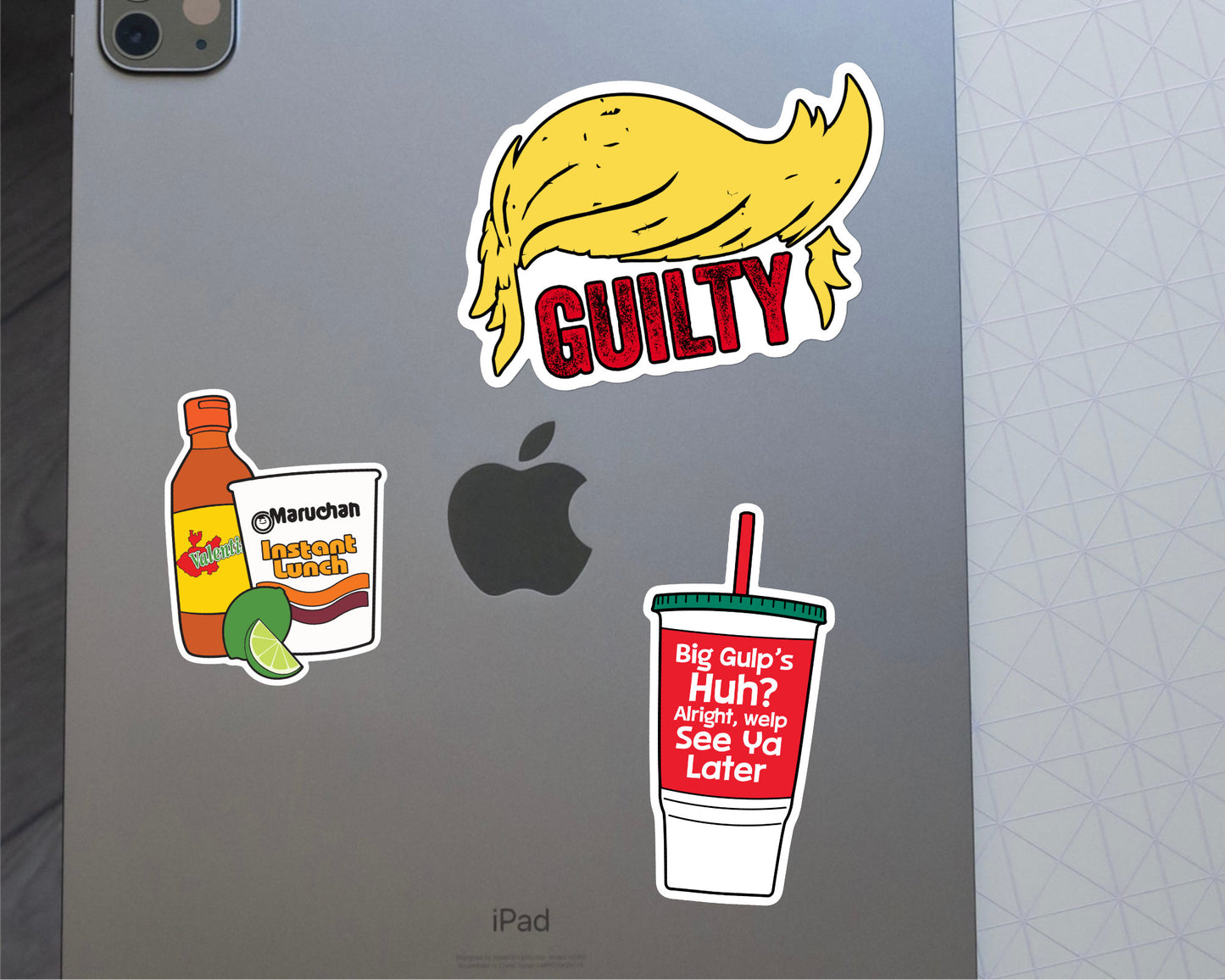 Trump GUILTY Sticker - A Historic Moment in History, Donald Trump, 34 Counts found guilty, vinyl sticker, laptop, cellphone case, gift