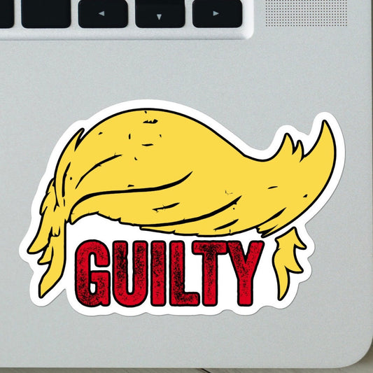 Trump GUILTY Sticker - A Historic Moment in History, Donald Trump, 34 Counts found guilty, vinyl sticker, laptop, cellphone case, gift