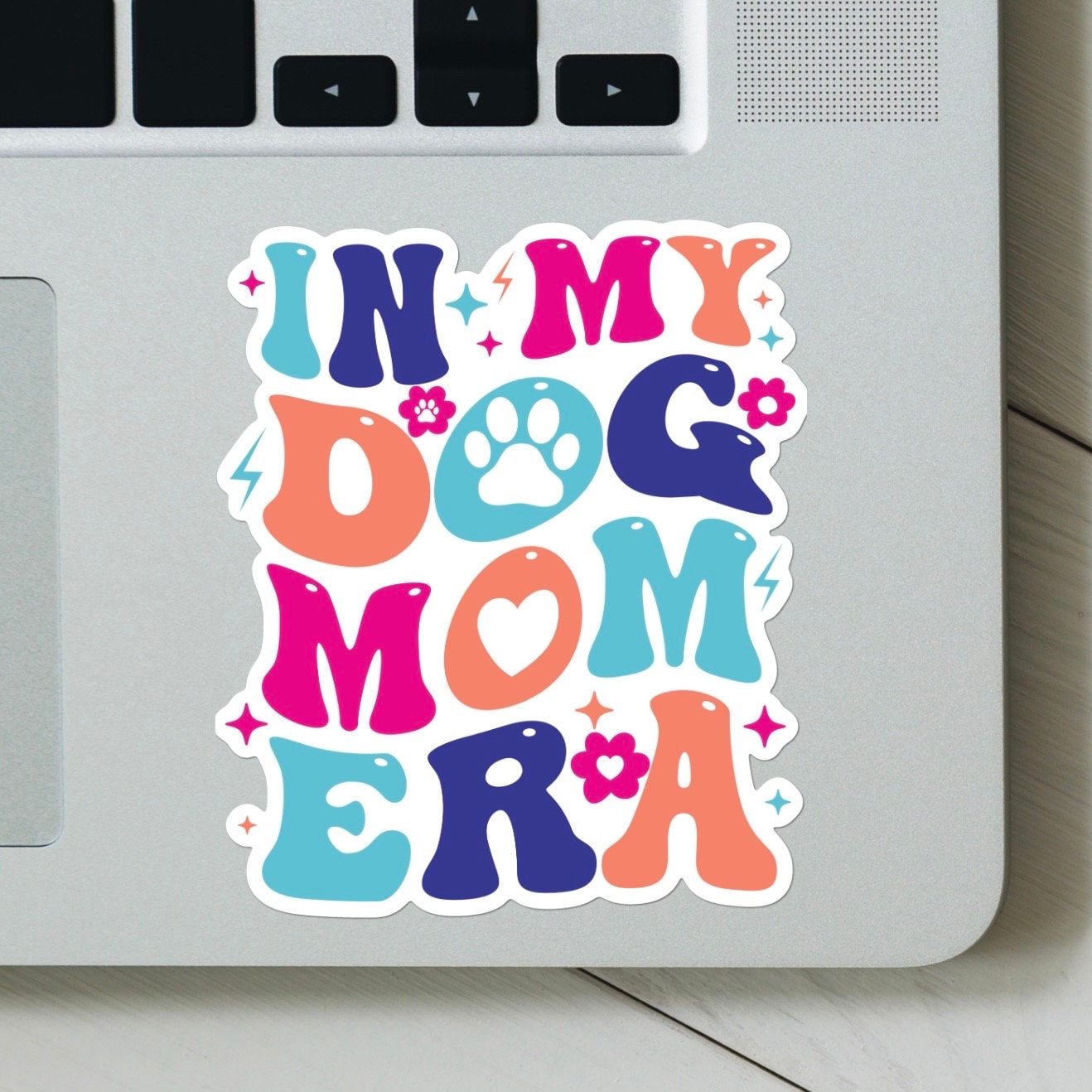 In My Mom Dog Era Sticker- Funny, Mental Health Decal for laptop, Water Bottle, Hydroflask, Gift for Him and Her, Mom, Mama Bear, Dog Mom