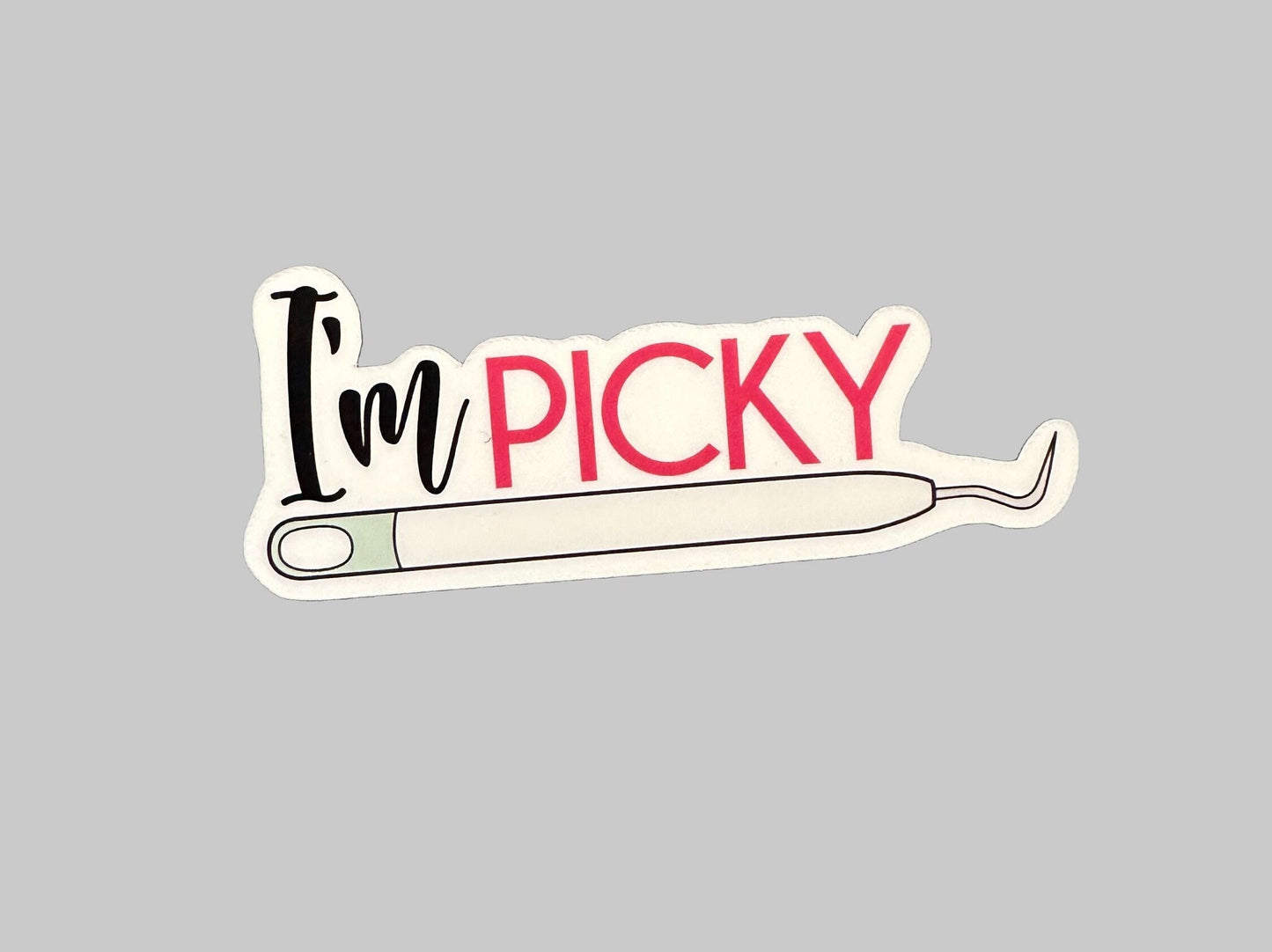 I’m picky cricut tool sticker for crafters, vinyl sticker, custom handmade, craft sticker, sets, weatherproof, laminated.